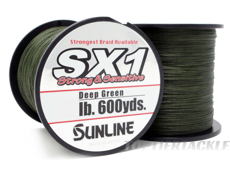 Sunline SX1 Braided Line Deep Green 600 yd.